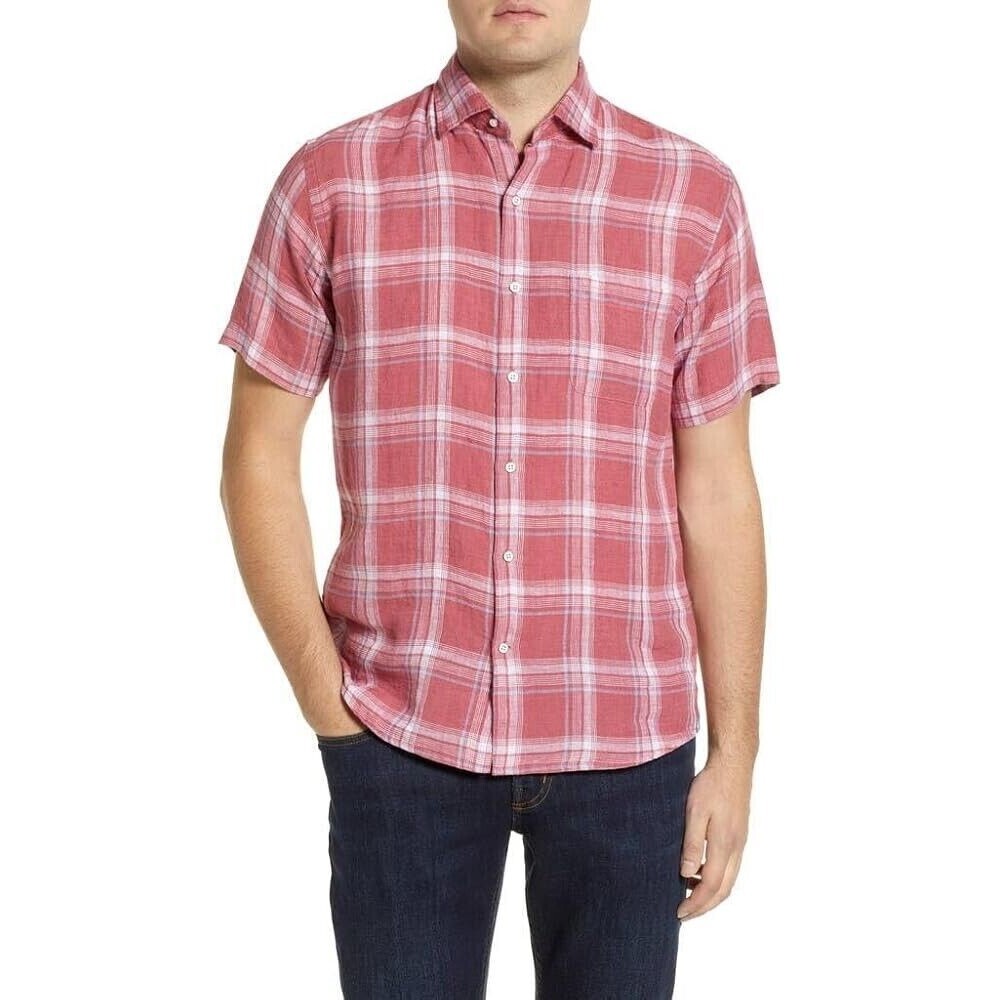PETER MILLAR Seaside Men's North Shore Linen Sport Shirt XXL